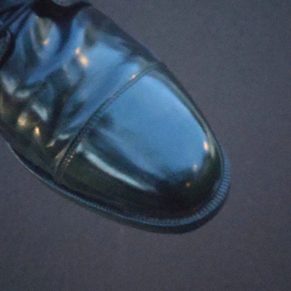 Cole Haan/Vibram® Men’s Caldwell Derby Black Leather Cap Toe Lace Up Oxford - Picture 7 of 17